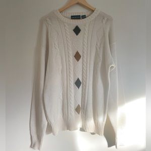 Cricketeer Cable-knit Sweater. Size L.